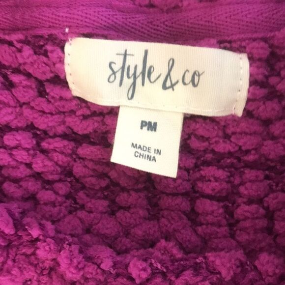 Style & Co Teddy Bouclé Sweater size PMedium - Picture 5 of 5